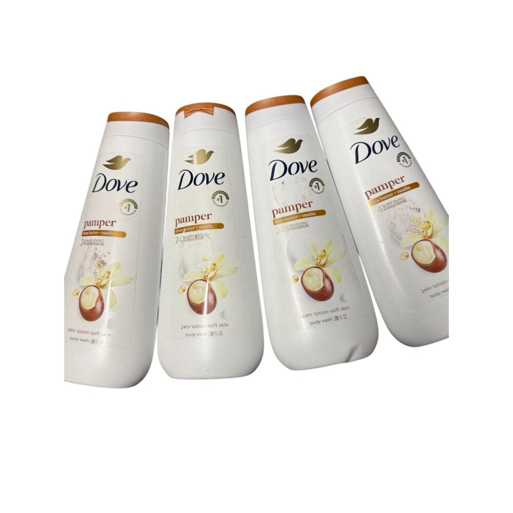 Dove  rebalance pamper lotion  20 oz per bottles lot  of 4